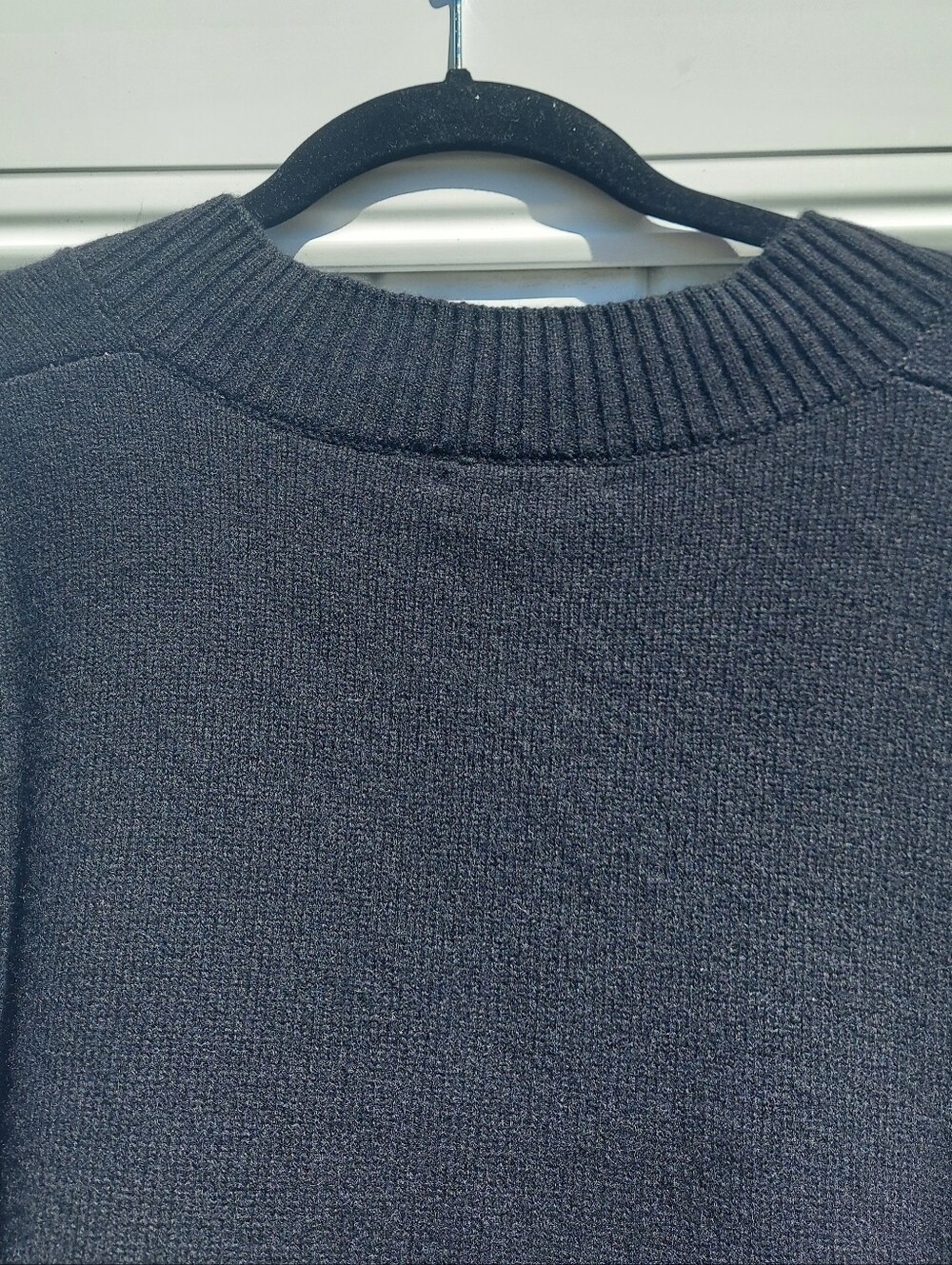 Quince 100% Mongolian Cashmere Black V-Neck Oversized Sweater Women Size Medium - Picture 10 of 11